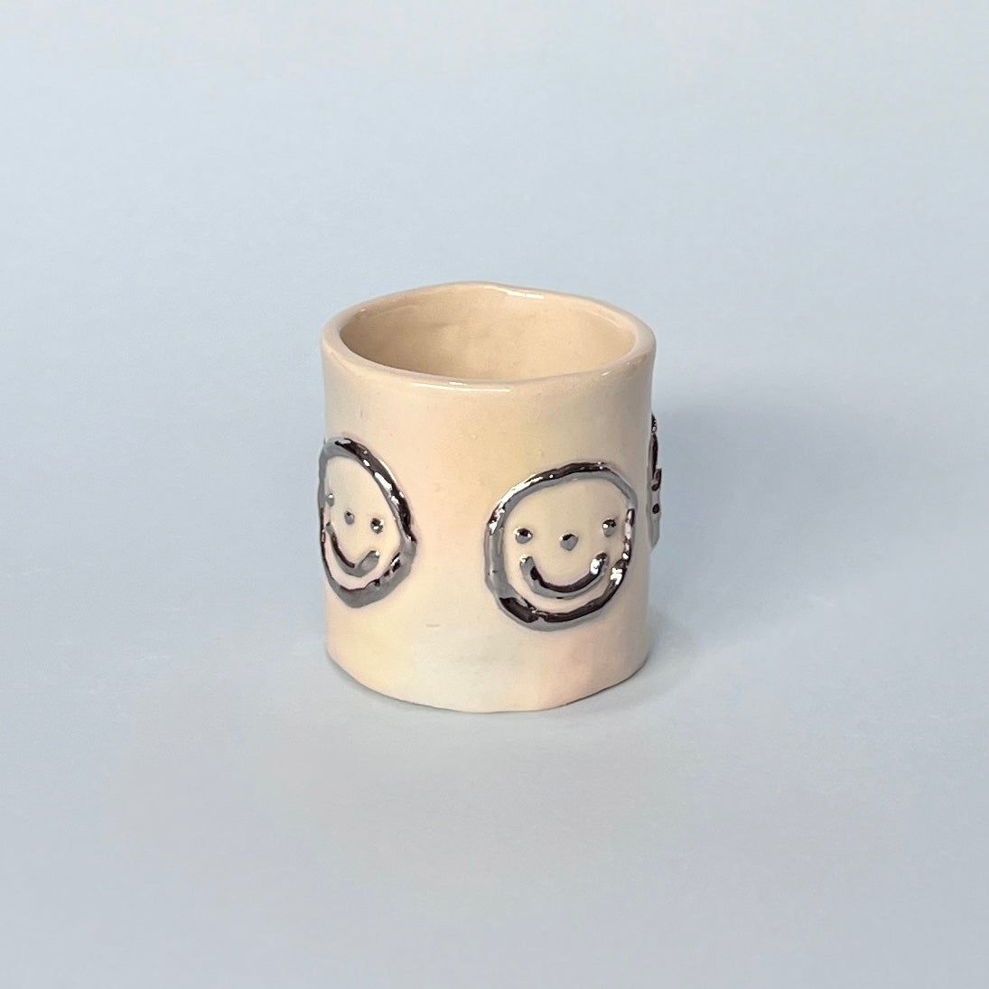 Smiley Chrome Mug