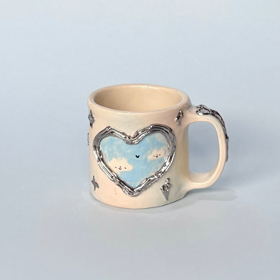 Bubblegum Heart Cloud Mug