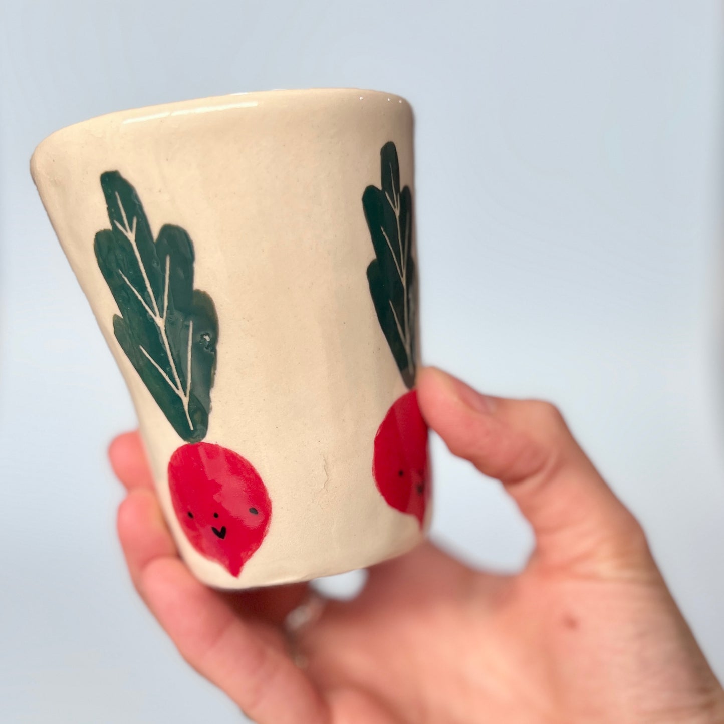 Radish and Carrot Latte Cups