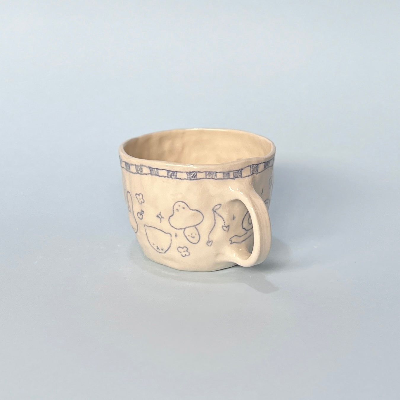 Checkerboard Scribble Mug