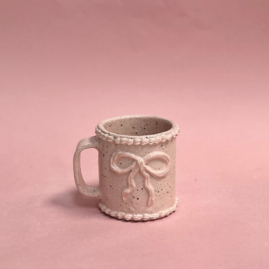 Pink Bow Icing Mug