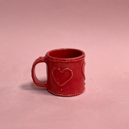 Red Heart Icing Mug