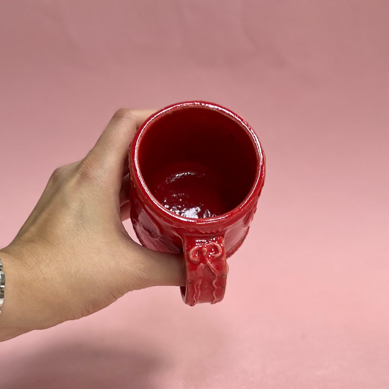 Red Heart Icing Mug