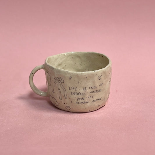 "I remain gentle" Scribble Mug