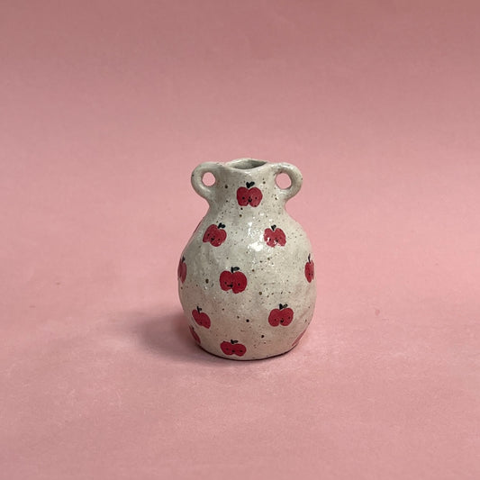 Apple Speckly Bud Vase