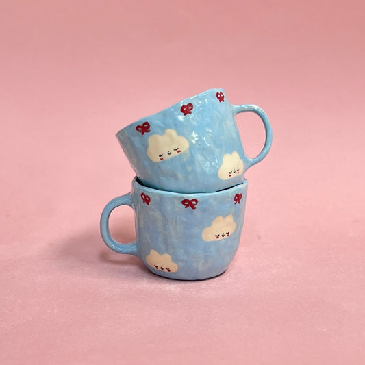 Cloudy Chums Pinch Mugs (Lovers Edition)