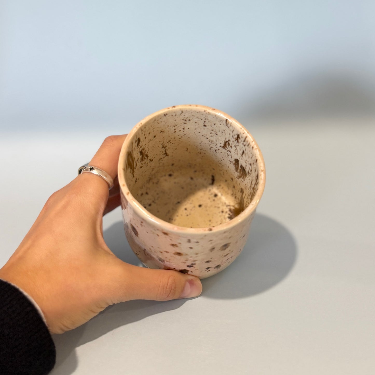 Pink Speckled Latte Cup [Sample]