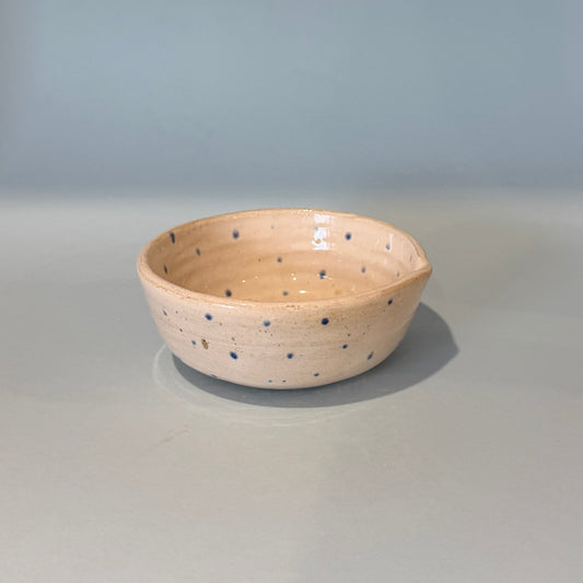 Pink and Blue Spot Matcha Bowl [Sample]