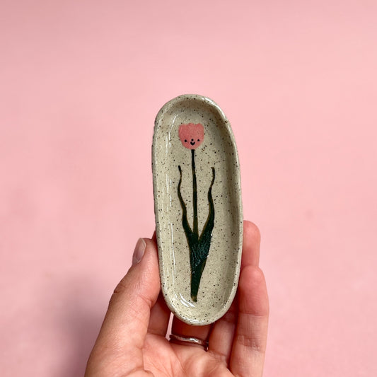 Speckle Tulip Trinket Dish