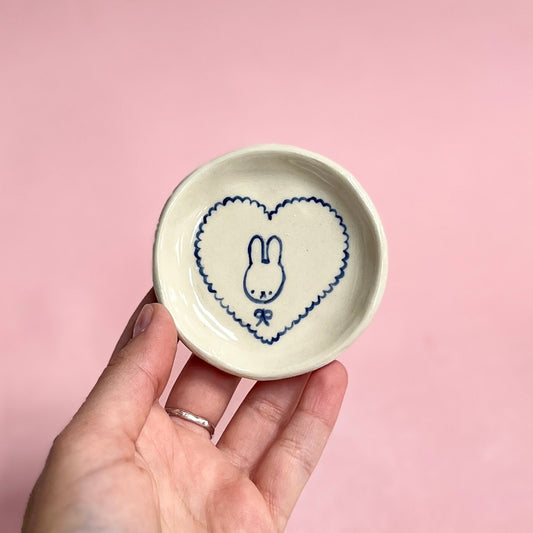 Romantic Bunny Trinket Dish