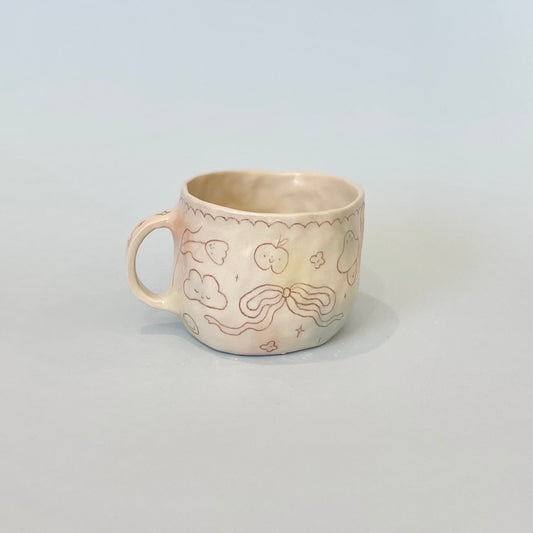 Bubblegum Brown Scribble Mug