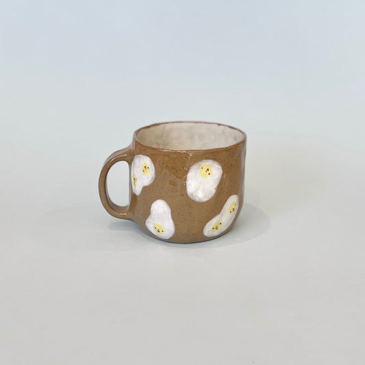 Brown Speckle Fried Egg Mug