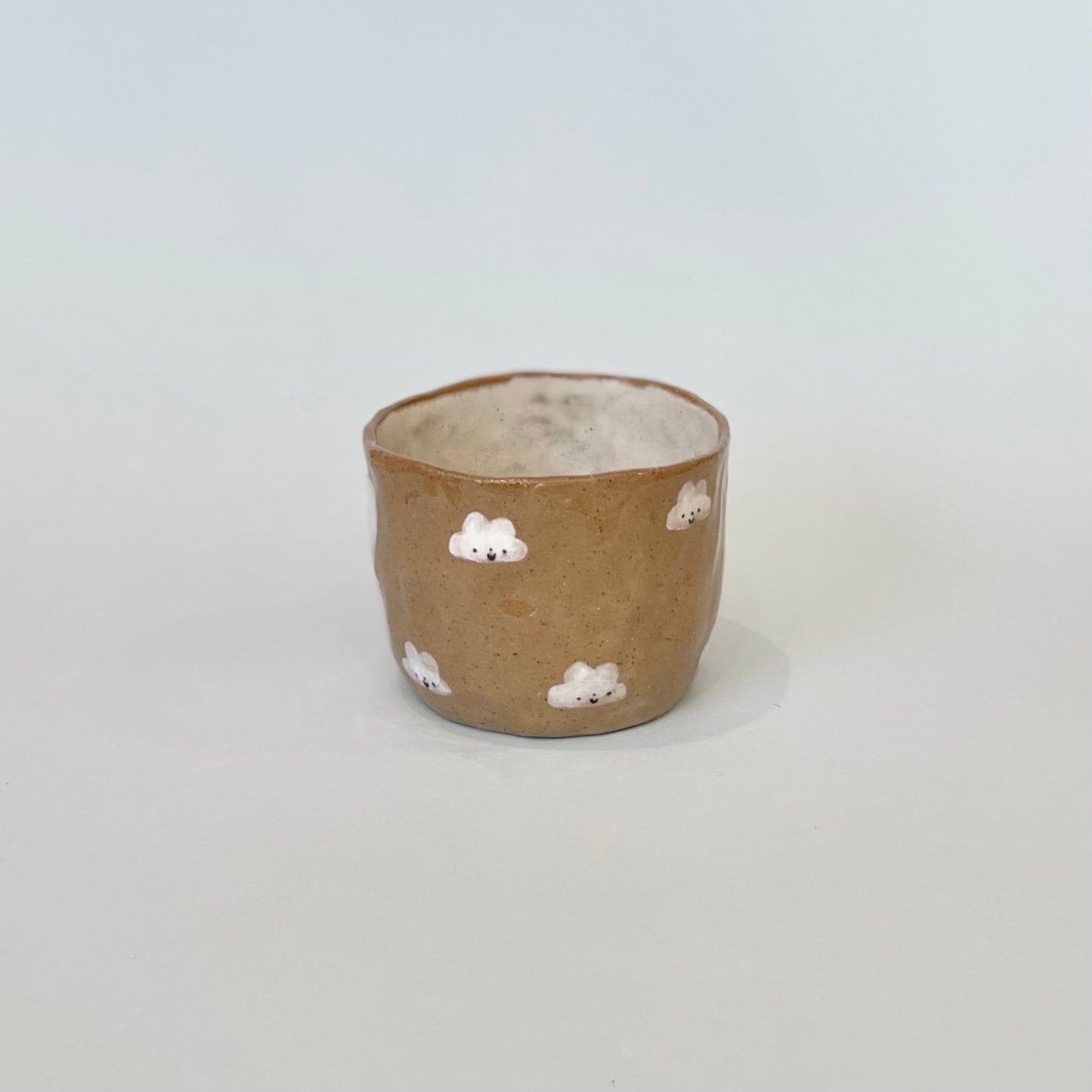 Bunny and Cloud Brown Speckle Mug