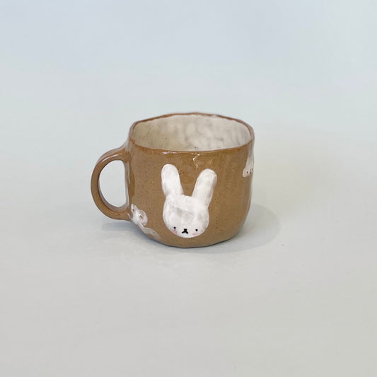 "Angel" Bunny Brown Speckle Mug
