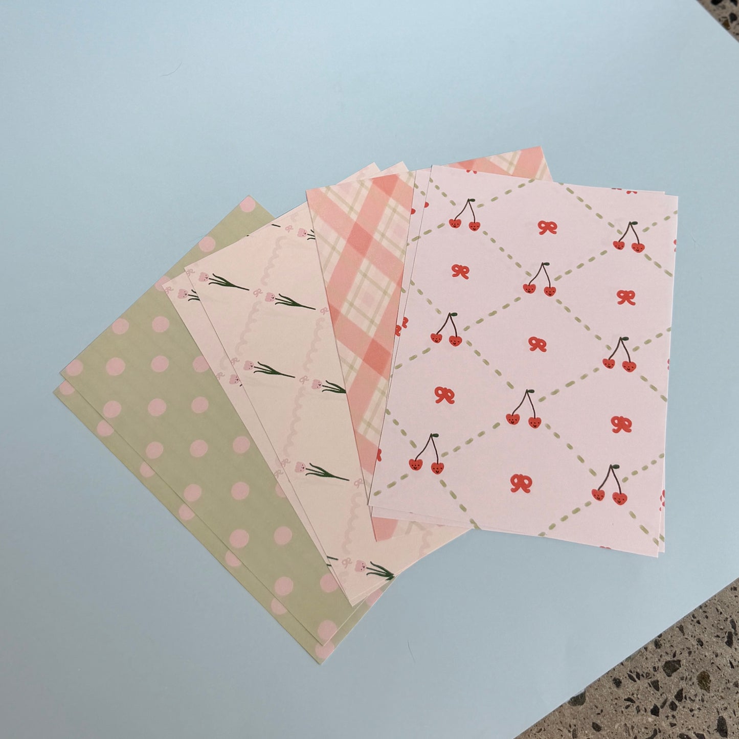 Scrapbook Paper - Warm Tones Set A5