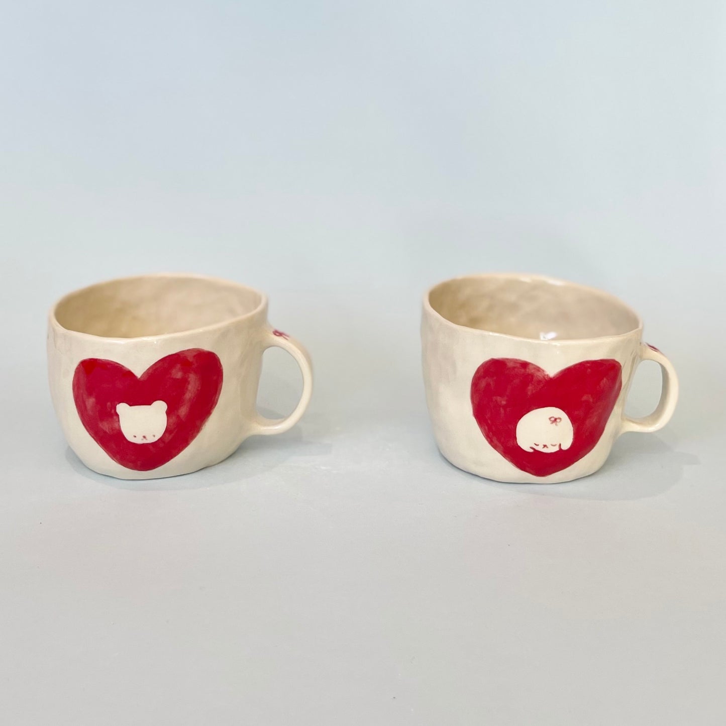 Red Heart Baby Mugs