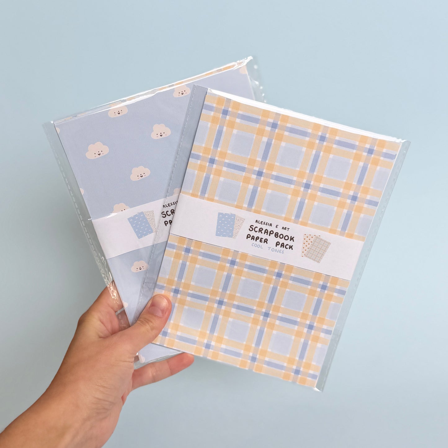 Scrapbook Paper - Cool Tones Set A5