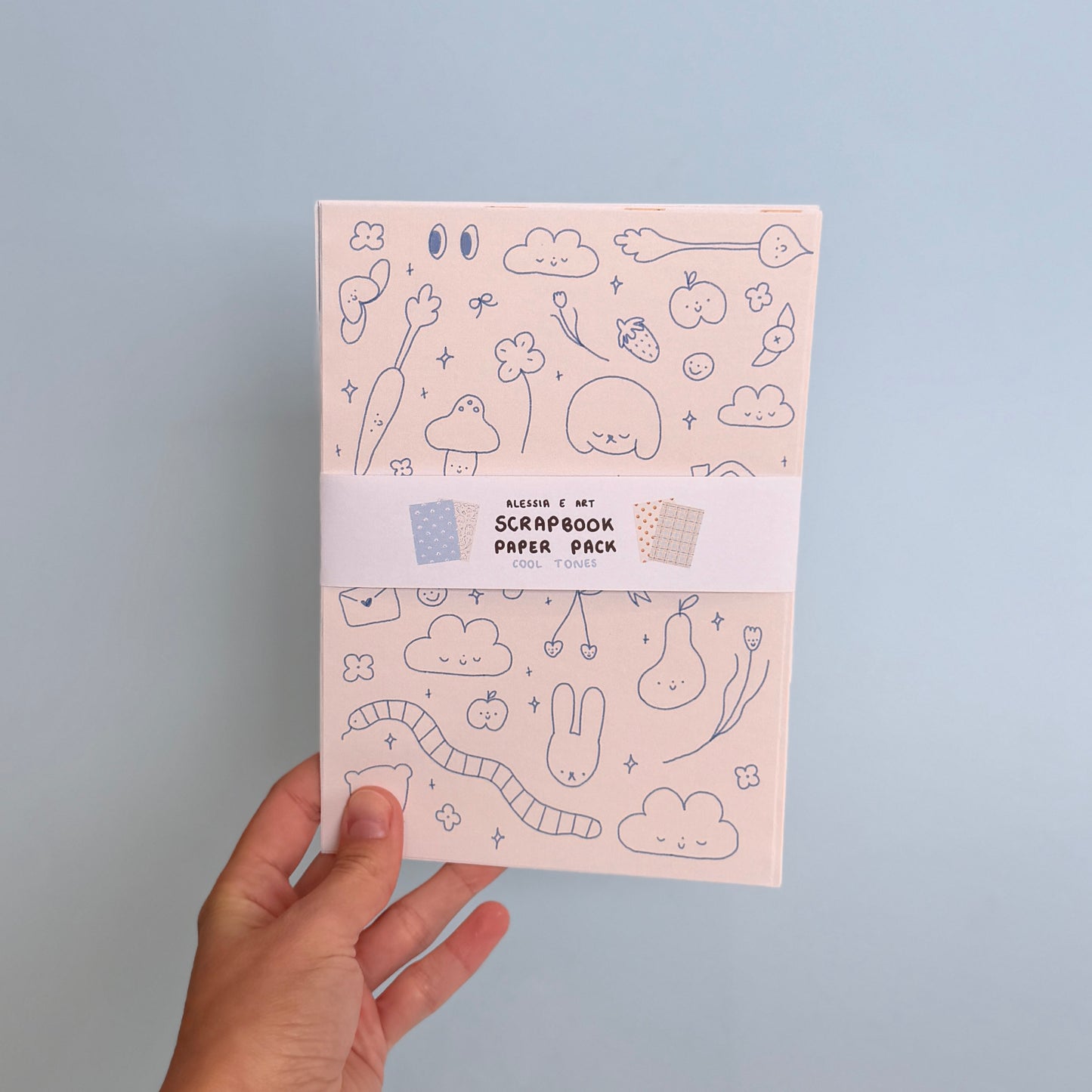 Scrapbook Paper - Cool Tones Set A5