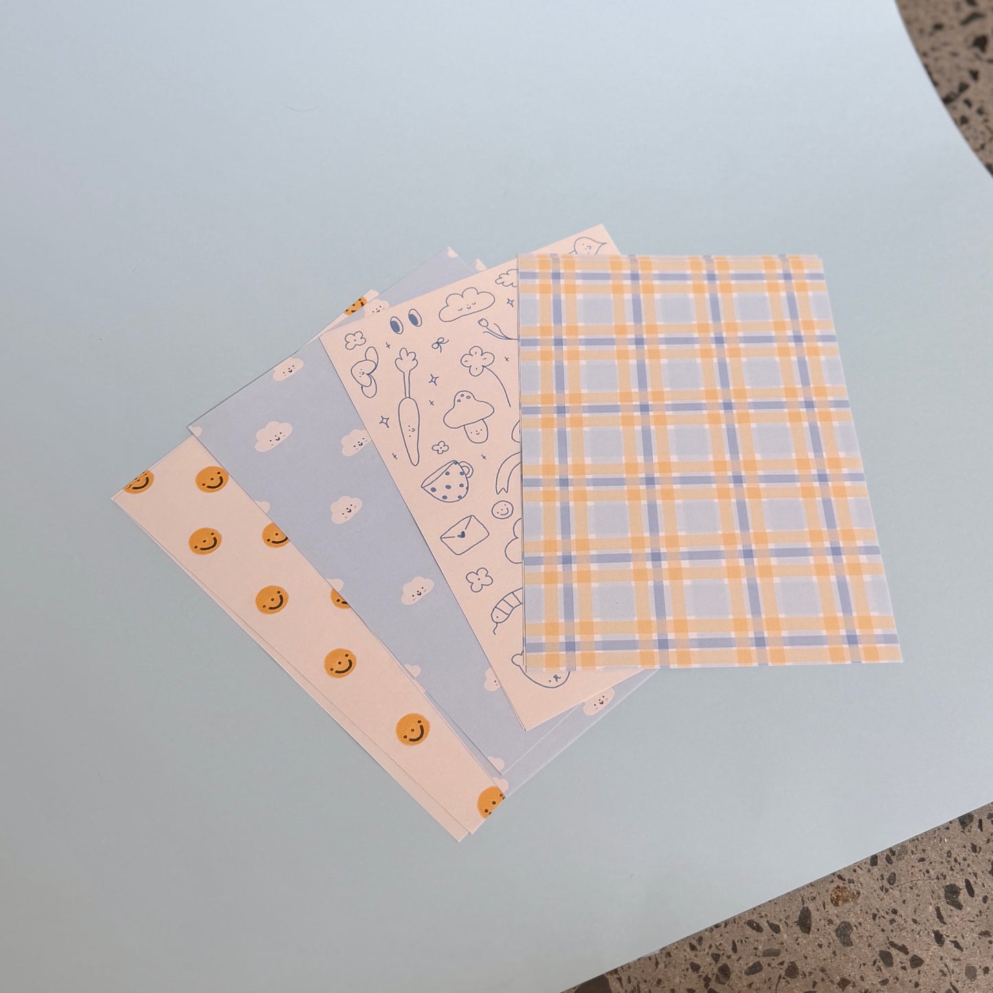 Scrapbook Paper - Cool Tones Set A5