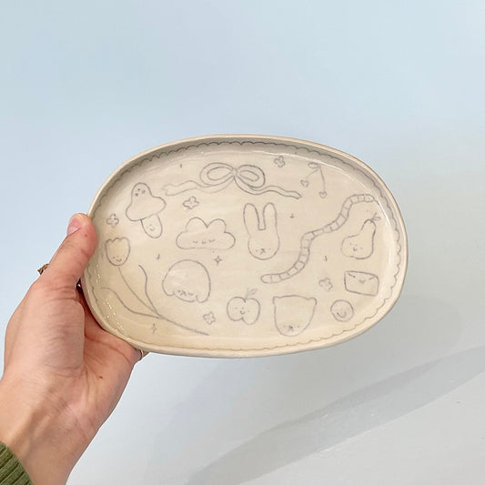 Scribble Wonky Plate
