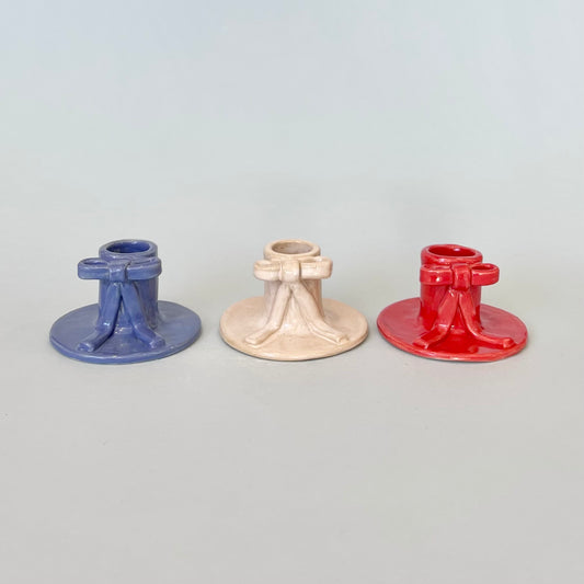 Bow Candlestick Holders