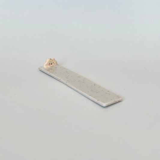 Cloud Long Incense Holder Blue Speckle