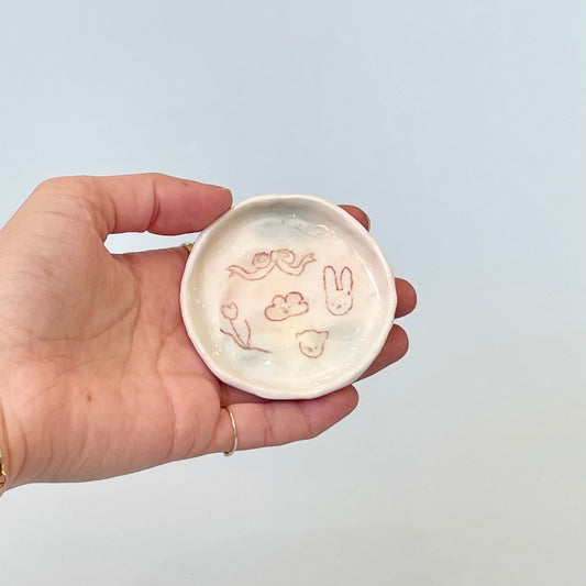Bubblegum Scribble Trinket Dish