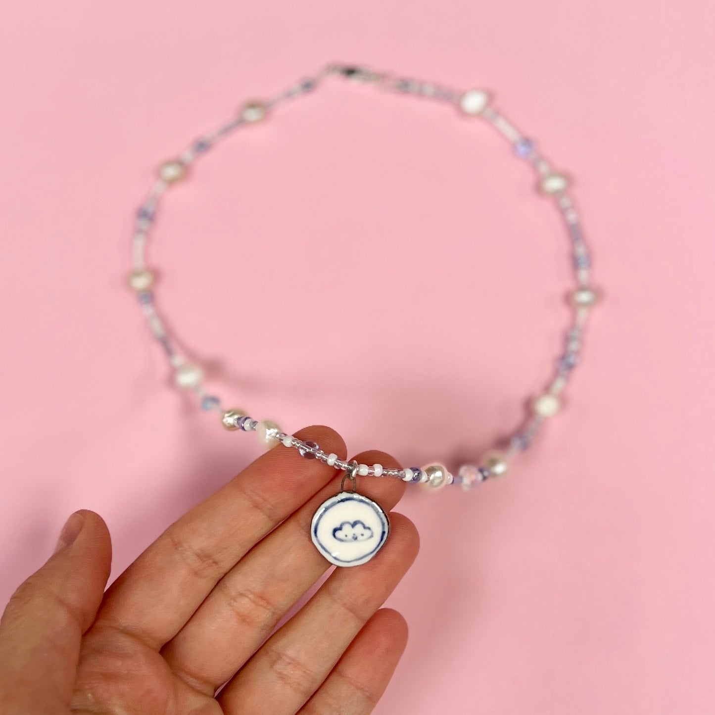 "I Love Me" Cloud Coin Necklace