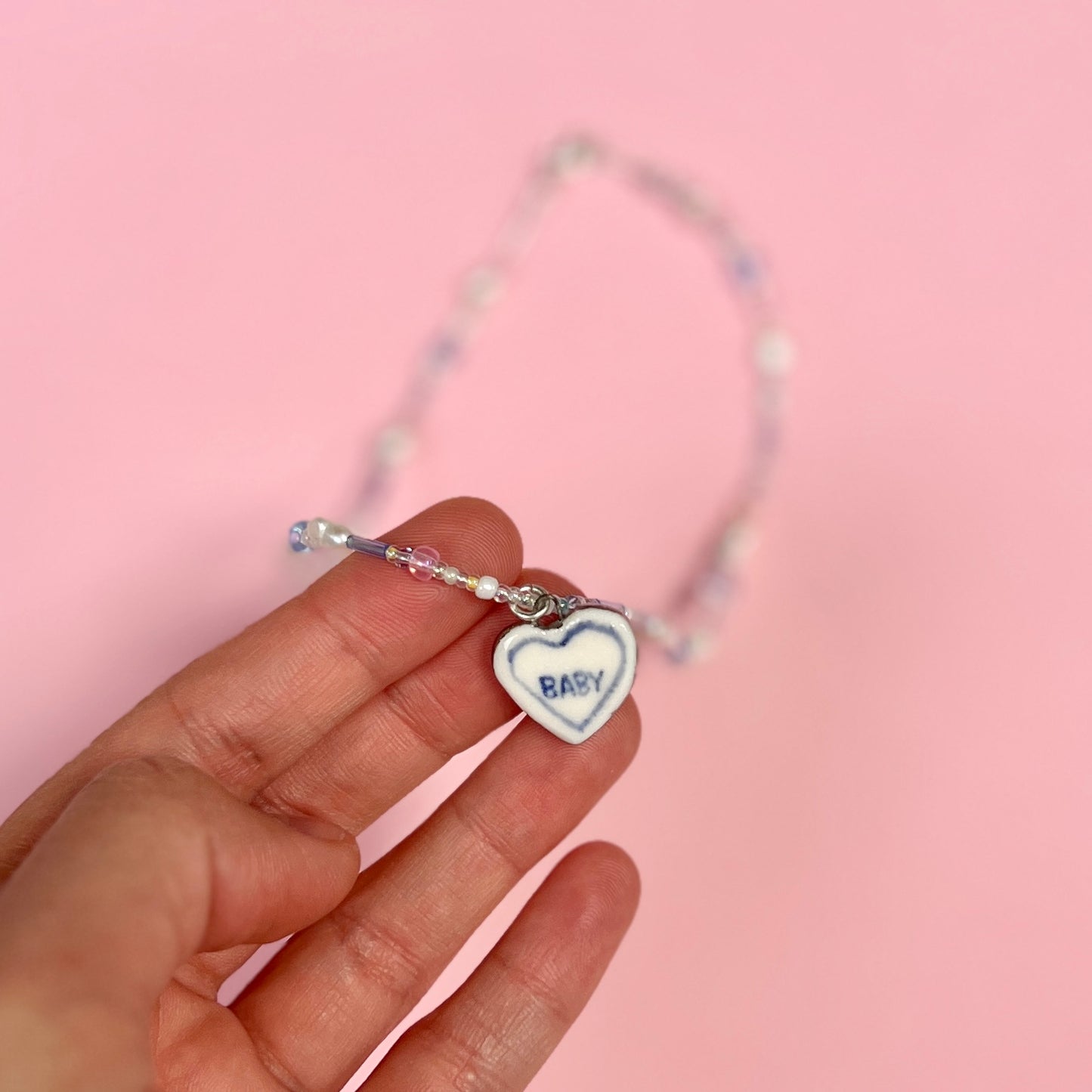 "Baby" Bunny Heart Necklace