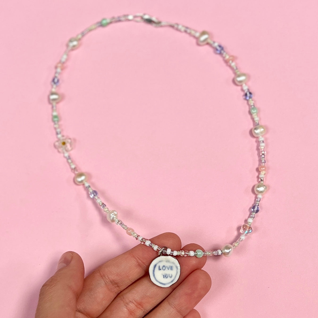 "Love you" Puppy Coin Necklace