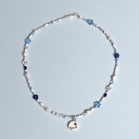 Blue Puppy Necklace