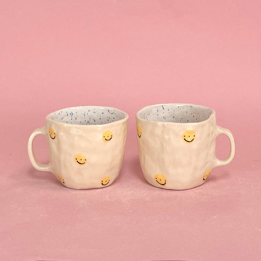 Smiley Speckle Mugs
