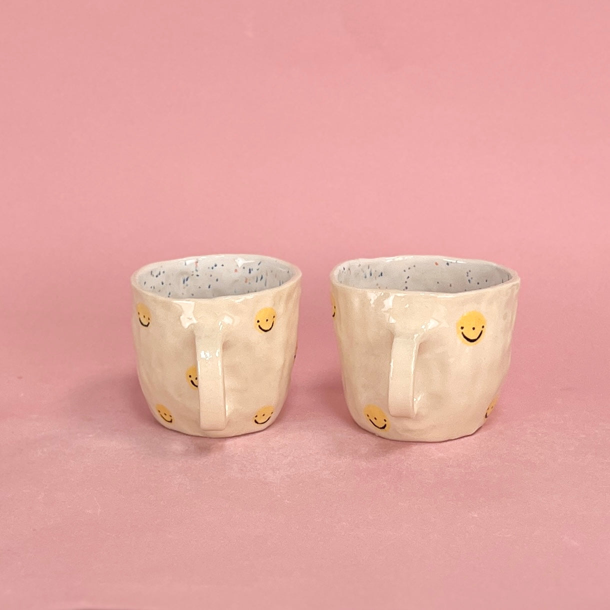 Smiley Speckle Mugs