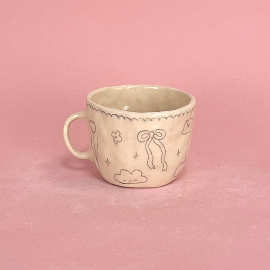 Green Scribble Mug