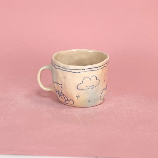 Bubblegum Blue Scribble Mug