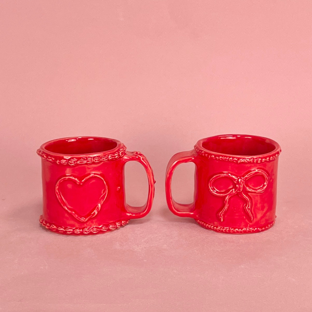 Cherry Red Icing Mugs