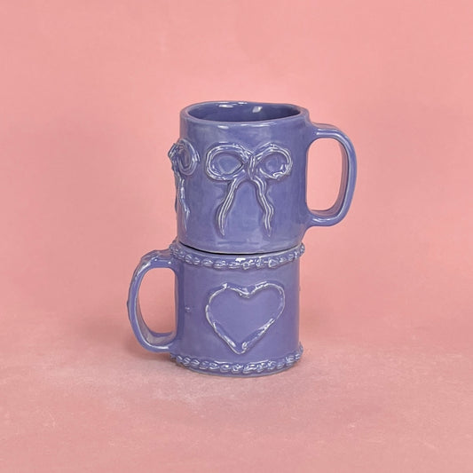 Periwinkle Icing Mugs