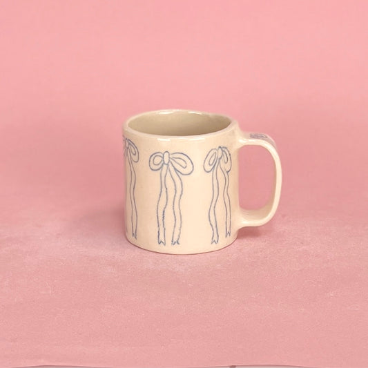 Scribble Bow Short Mug