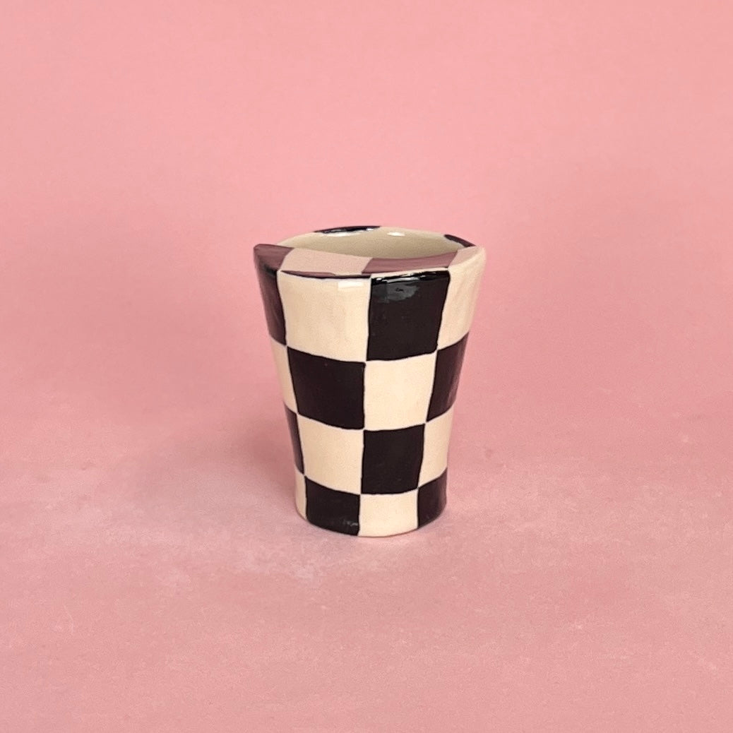 Checkerboard Travel Mug