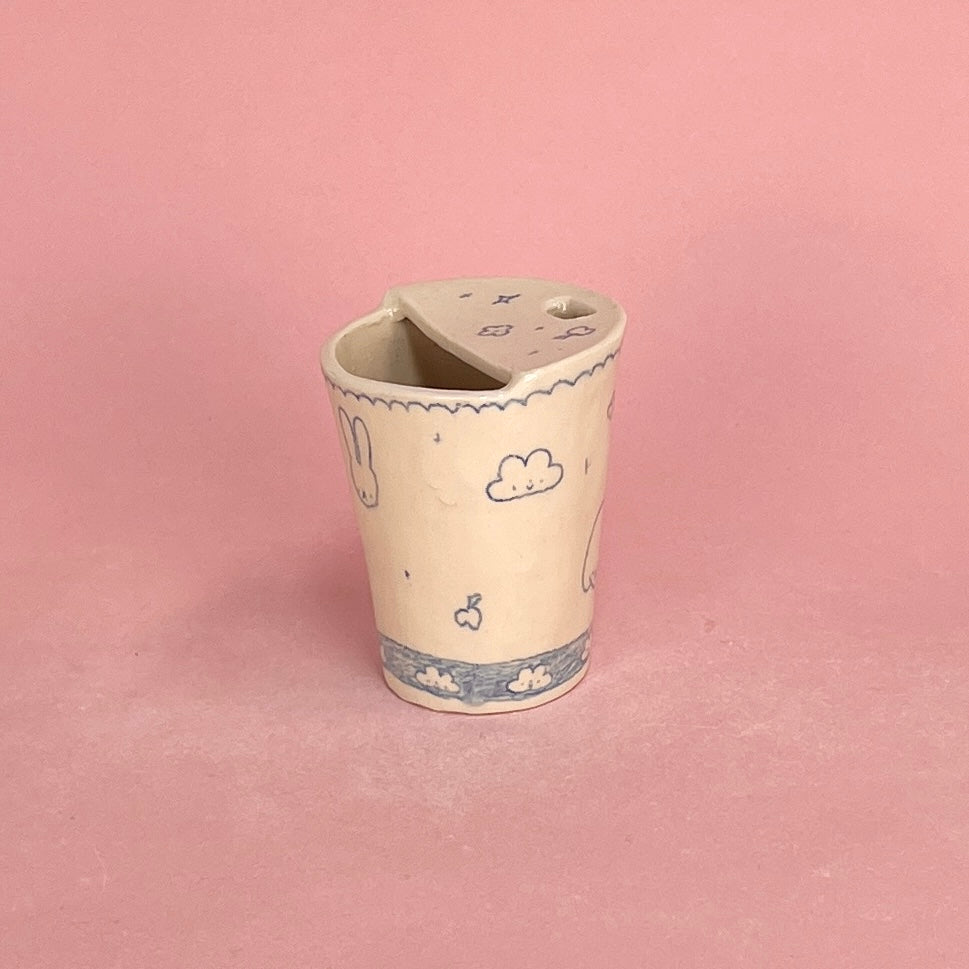 "baby" Clouds Scribble Travel Mug