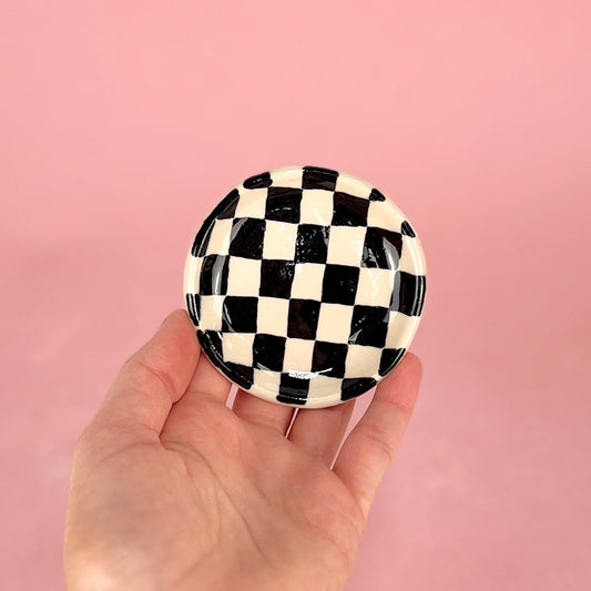 Checkerboard Trinket Dish