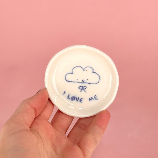 "I Love Me" Cloud Trinket Dish