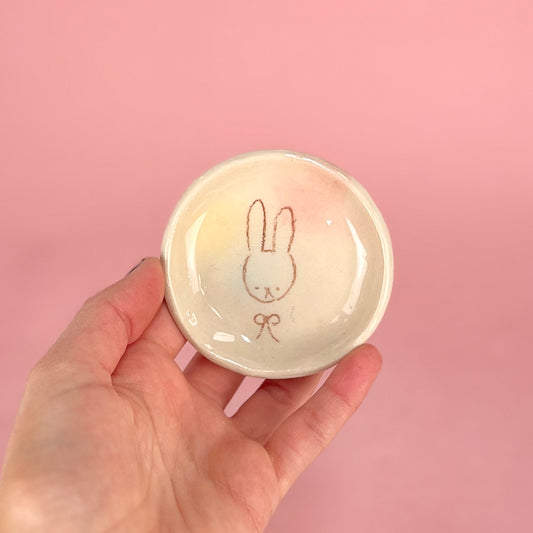 Bunny Airbrush Trinket Dish