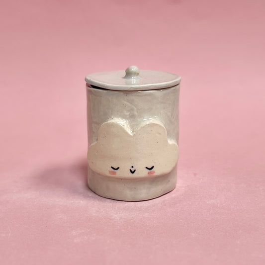 Ice Blue Cloud Jar