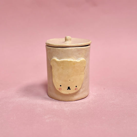 Peachy Bear Jar