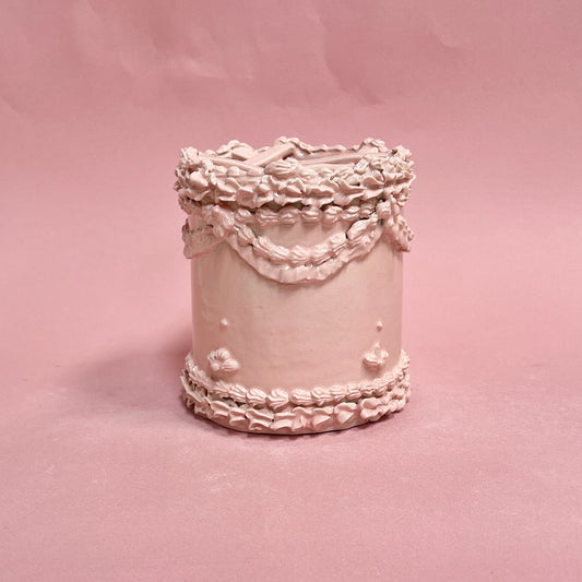 Baby Pink Royal Cake Icing Vase