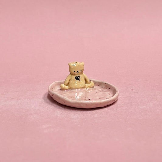 Teddy Round Incense Holder