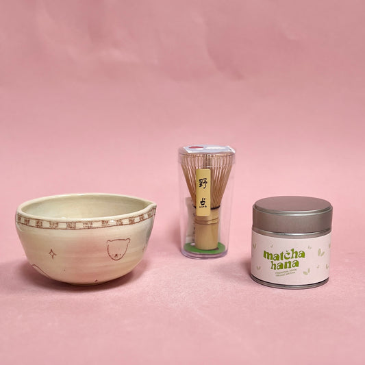 Bubblegum Checkerboard Matcha Bowl