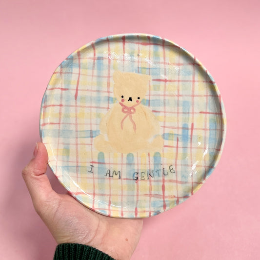 Teddy Gentle Gingham Plate