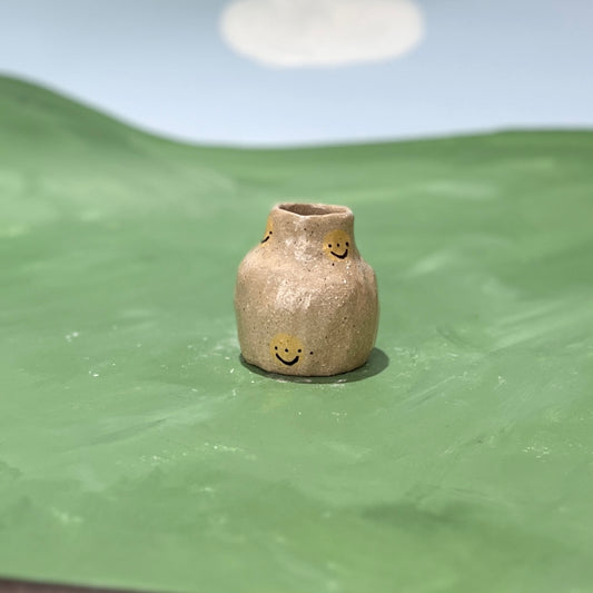 Smiley Tiny Bud Vase